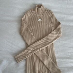 Courreges sweater logo xs